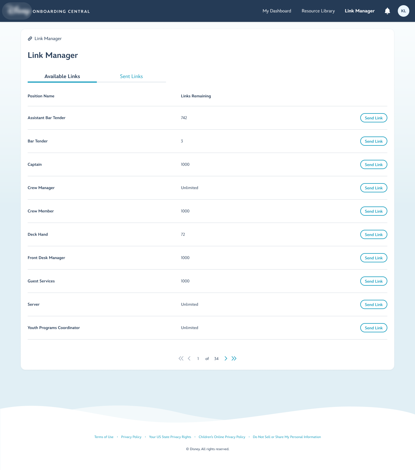 Recruiter view for linking and managing candidates