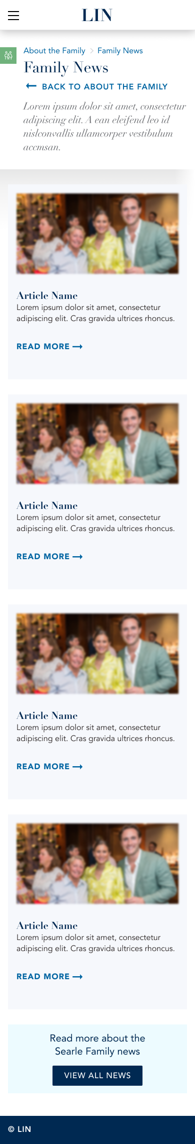 Family news article on mobile