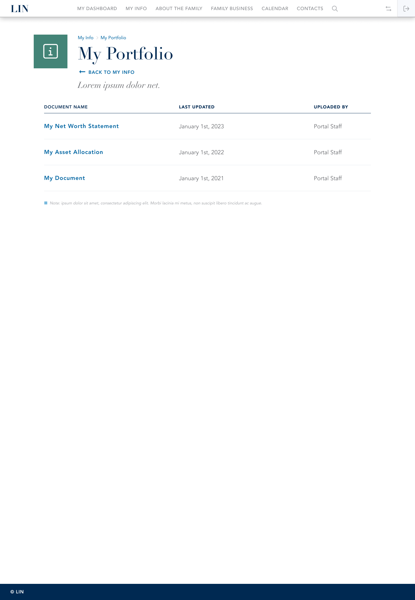 My Portfolio page on desktop with investment account information